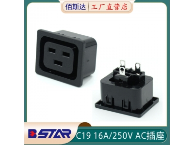 BS-C19-2AB-1548B固定卡IEC通用PDU插座