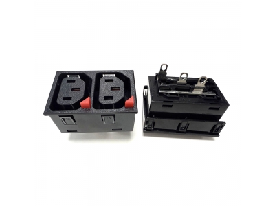 C13 2P Locking Socket